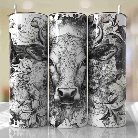 Other - 20 Oz Customizable Straight Tumbler with Sliding Lid and Clear Plastic Straw